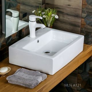 Накладная раковина Melana A121-803 60см белый